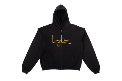 LARS LION - OVERSIZED GOLD ZIP HOODIE LIMITED EDITION