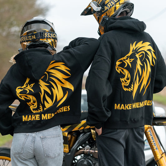 LARS LION - OVERSIZED GOLDEN MAKE MEMORIES HOODIE
